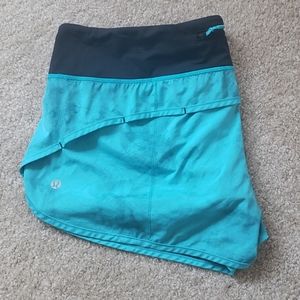 Lululemon Teal Tie Dye Shorts